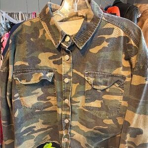 Camouflage Jean Jacket
